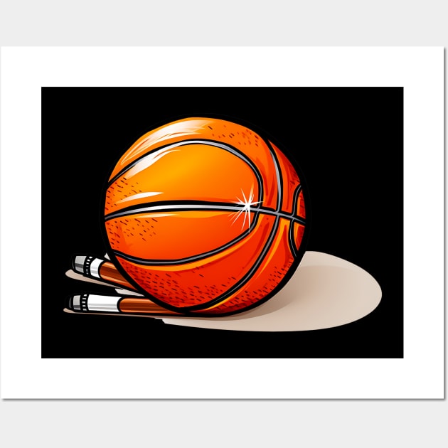 Basketball is a beautiful game Wall Art by Printashopus